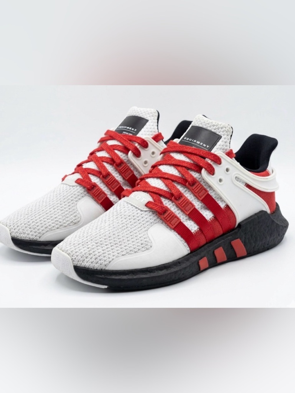 adidas Men's White, Red & Black Performance Sneakers